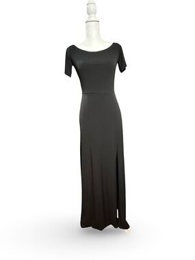 Lascana for Venus Black Short Sleeve Maxi Dress - Size XS